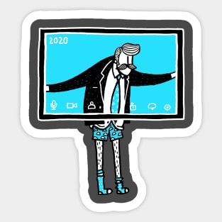 Half Business Half Casual 1 Sticker